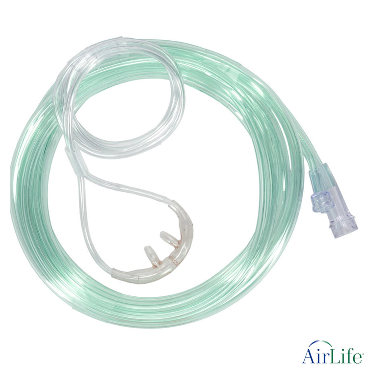 Adult EtCO2/O2 Cannula with 7ft of Tubing & Luer Connection, 25/Box