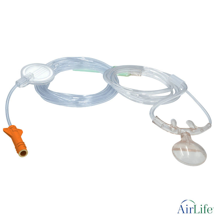 AirLife EtCO2/O2 Filtered Divided Oral/Nasal ETCO2 Sampling Cannulas