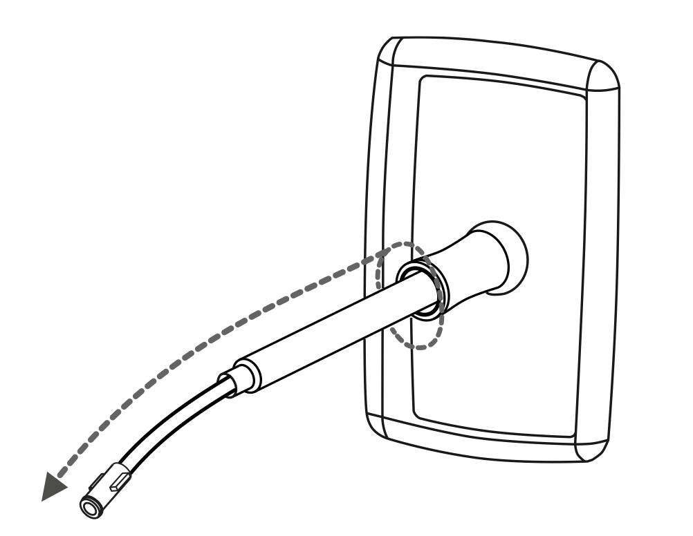 Diagram of how the Masimo Normoline 3800 connects to a capnography module and an EtCO2 Luer connection