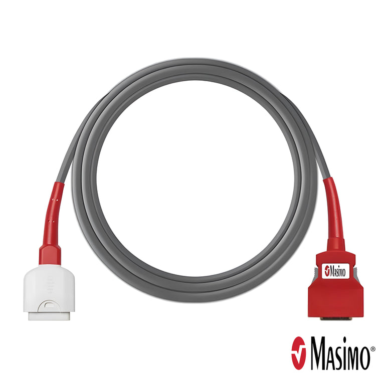 Masimo 4481 -RC-4 EMS (Kevlar) Patient Cable 4 ft. 20-Pin M-LNCS and Masimo Rainbow Technology compatible with SPO@, SPCO, SPMET, SPHg monitoring capabilities. 2-year factory warranty.