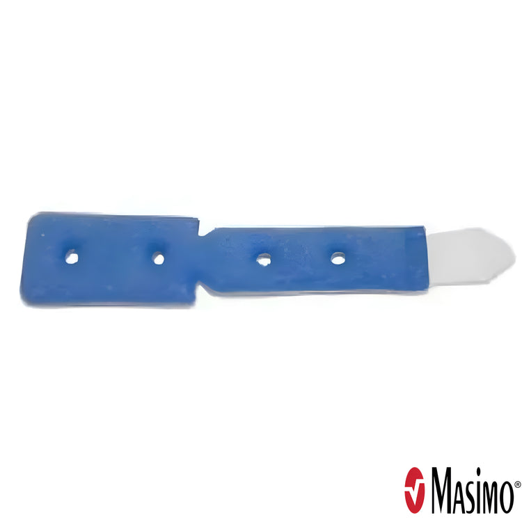These foam wraps made by Masimo allow you to attach the Multisite Sensor to patients of all ages.
NEONATES 2.2-6.6 lbs (1-3 kg):
The preferred sites are the outer aspect of the foot, under the fourth toe or the outer aspect of the palm of the hand.
INFANTS 6.6-22 lbs (3-10 kg):
The preferred sites are the outer aspect of the foot, under the fifth toe or the outer aspect of the palm of the hand, under
the fifth finger. For infants with fat or edematous feet, the great toe or thumb is recommended
ADULTS >66