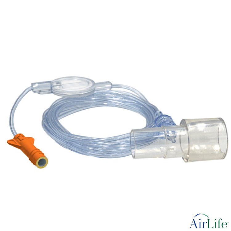 AirLife Adult/Pediatric Filtered EtCO2 Line with ETT Adapter, 6 ft