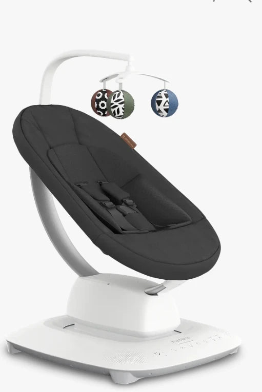 UPPAbaby Mamaroo Smart Swing, Jake (Charcoal Melange) 1046 side view