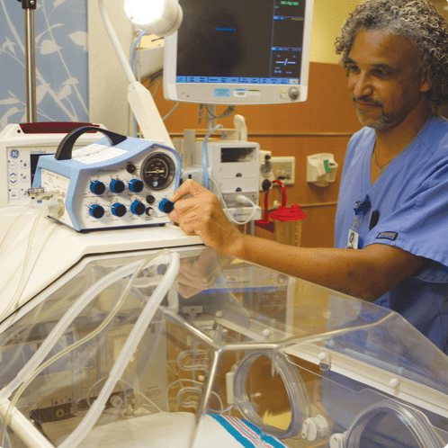 pNeuton Ventilator Mini Start-Up Kit: Includes Mini Ventilator, Pole Mount and 8 ft High Pressure Air and Oxygen Hose - Pacific Biomedical