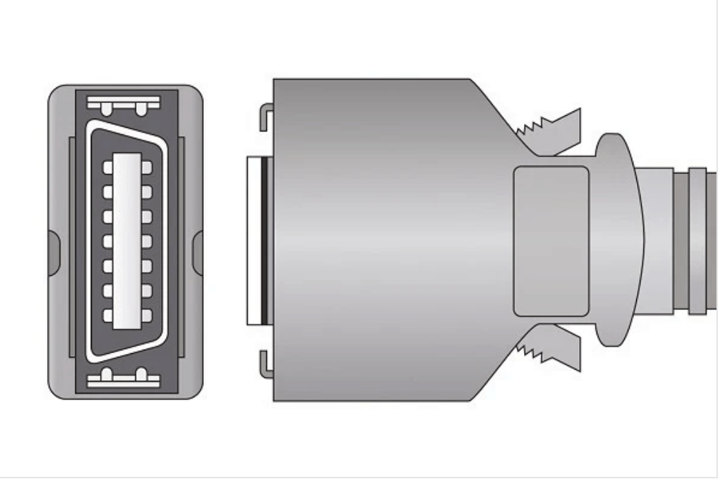 Masimo 14-Pin DBI-dc8, Adult SOFT reusable Direct Connect Sensor, 8 ft., (>30 kg) - Pacific Biomedical