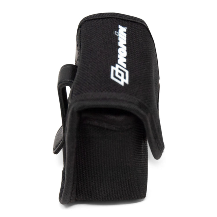 Nonin soft carrying case 2003-102, black fabric case with belt clip