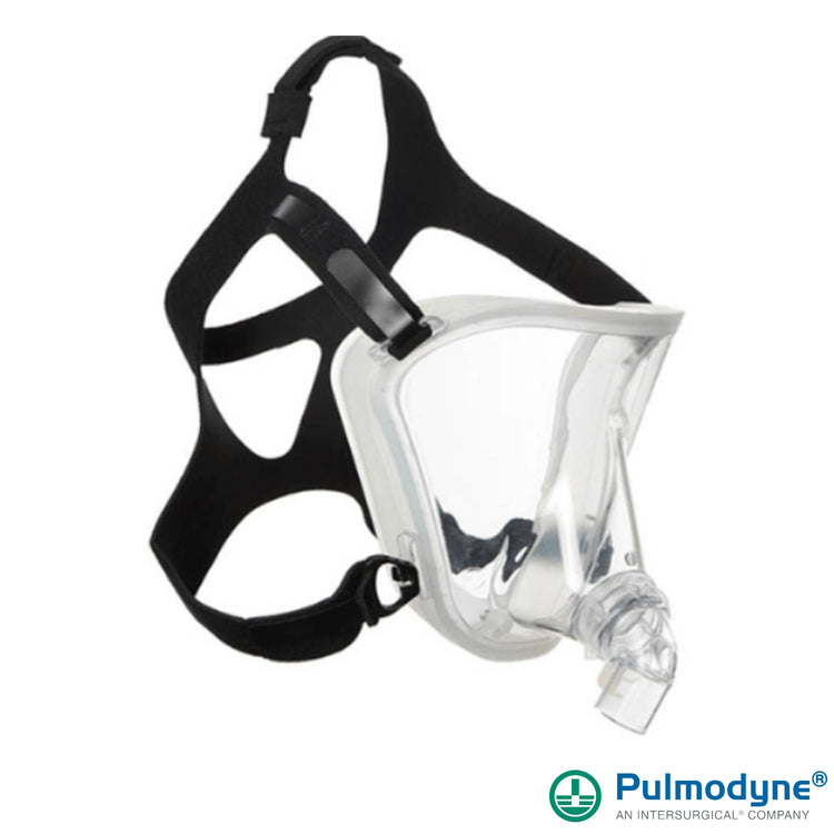 BiTrac MaxShield Select total face mask with interchangeable non-vented elbow with anti-asphyxiation valve and MaxShield Head Straps, Adult Extra Large
