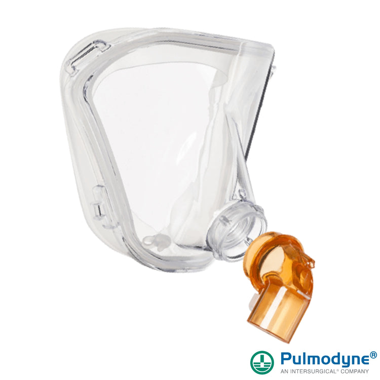 BiTrac MaxShield Select total face mask with interchangeable vented elbow with anti-asphyxiation valve and Reusable Head Strap, Adult Extra Large