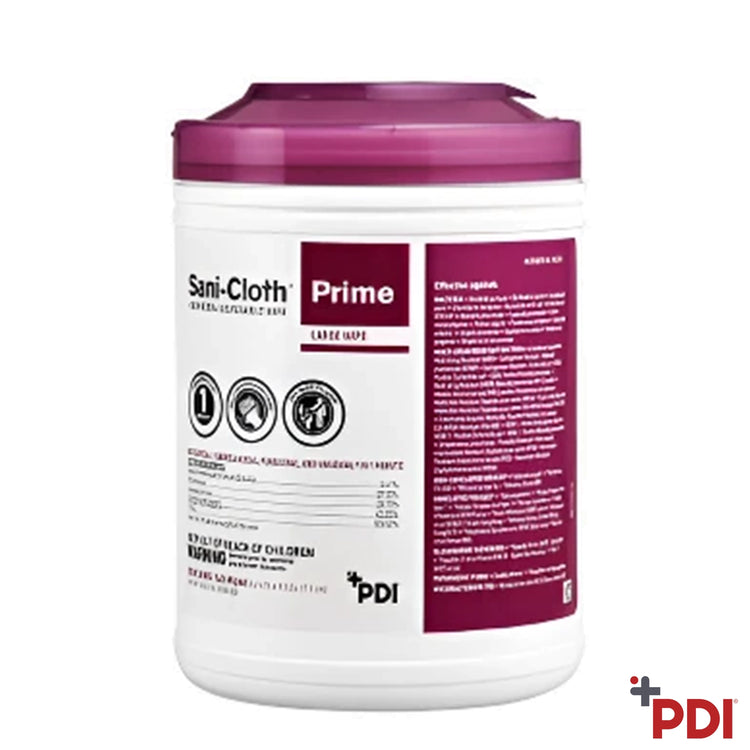 PDI Sani-Cloth Prime Germicidal Wipes, Large 12/Case