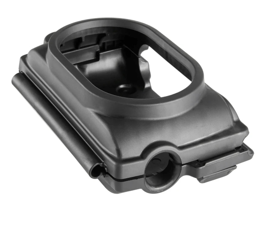 XShear Sapphire IV Pump Case in durable black thermal plastic elastomer, side view showing rugged protective design for EMS and hospital use