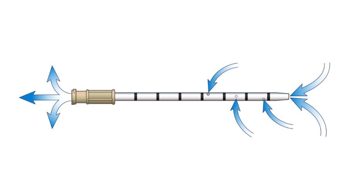 diagram of how air comes through the enhanced ARS with fenestration.