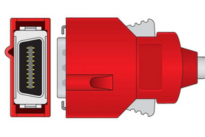 Connection for the Masimo 2201. This is a 20 Pin, Direct to monitor Connection that allows for Masimo Rainbow Technology to work. Compatible with Rad-57, Lifepak 15, and Zoll X Series Monitors that are equipped with Masimo Rainbow Technology.