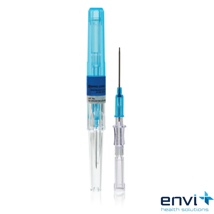 Safety free iv catheter Jelco style 22g