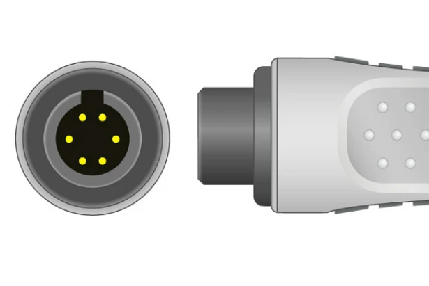 6 pin connection for zoll compatible 3 lead cable 008-0429-00.