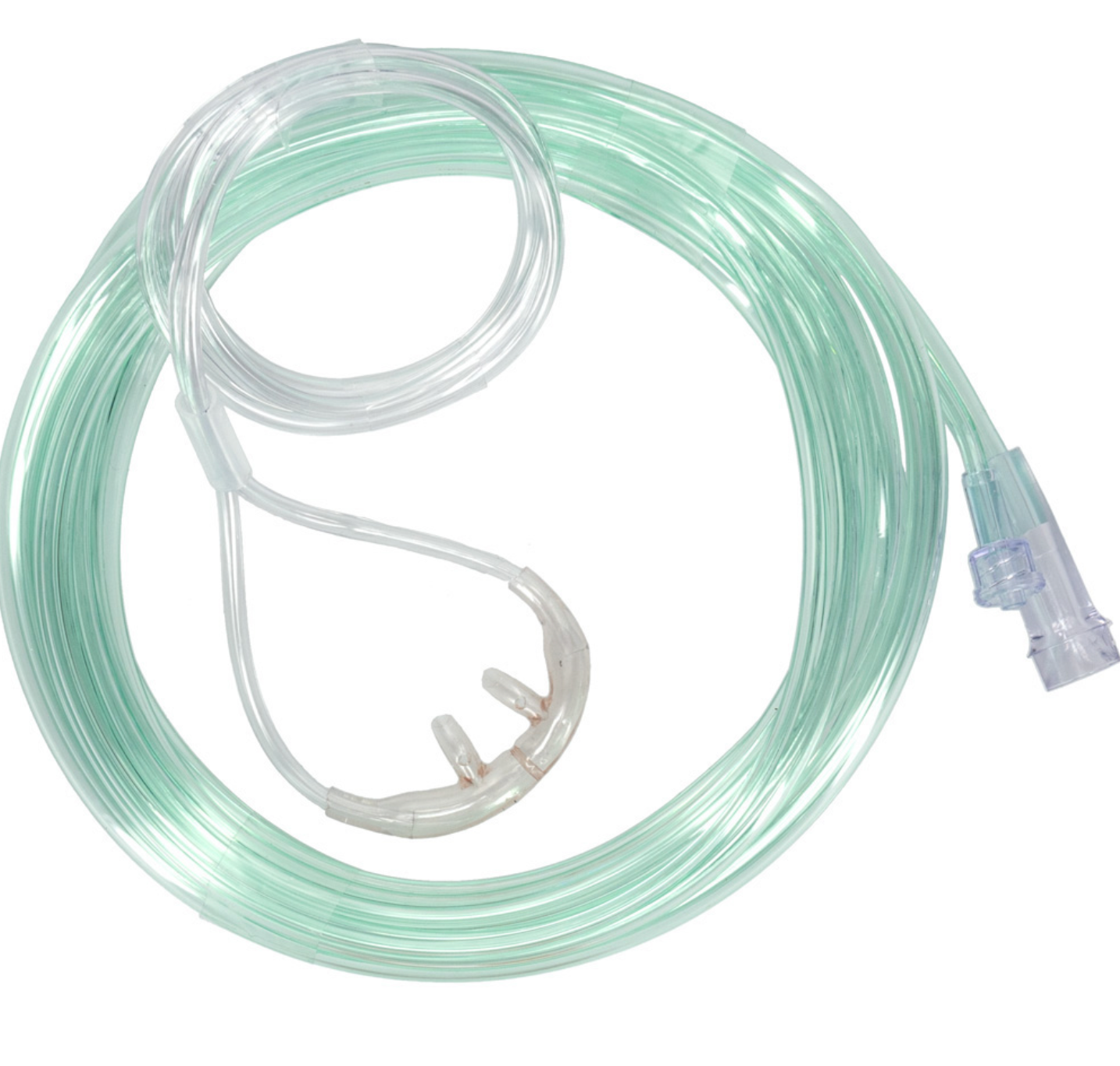 O2 Cannula Sampling Adult EtCO2/O2 Cannula with 7ft of Tubing & Luer Connection, 25/Box