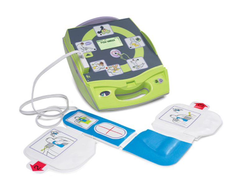 Zoll AED Plus Semi-Automatic with CPR D Pads, 10 CR123 Batteries and C