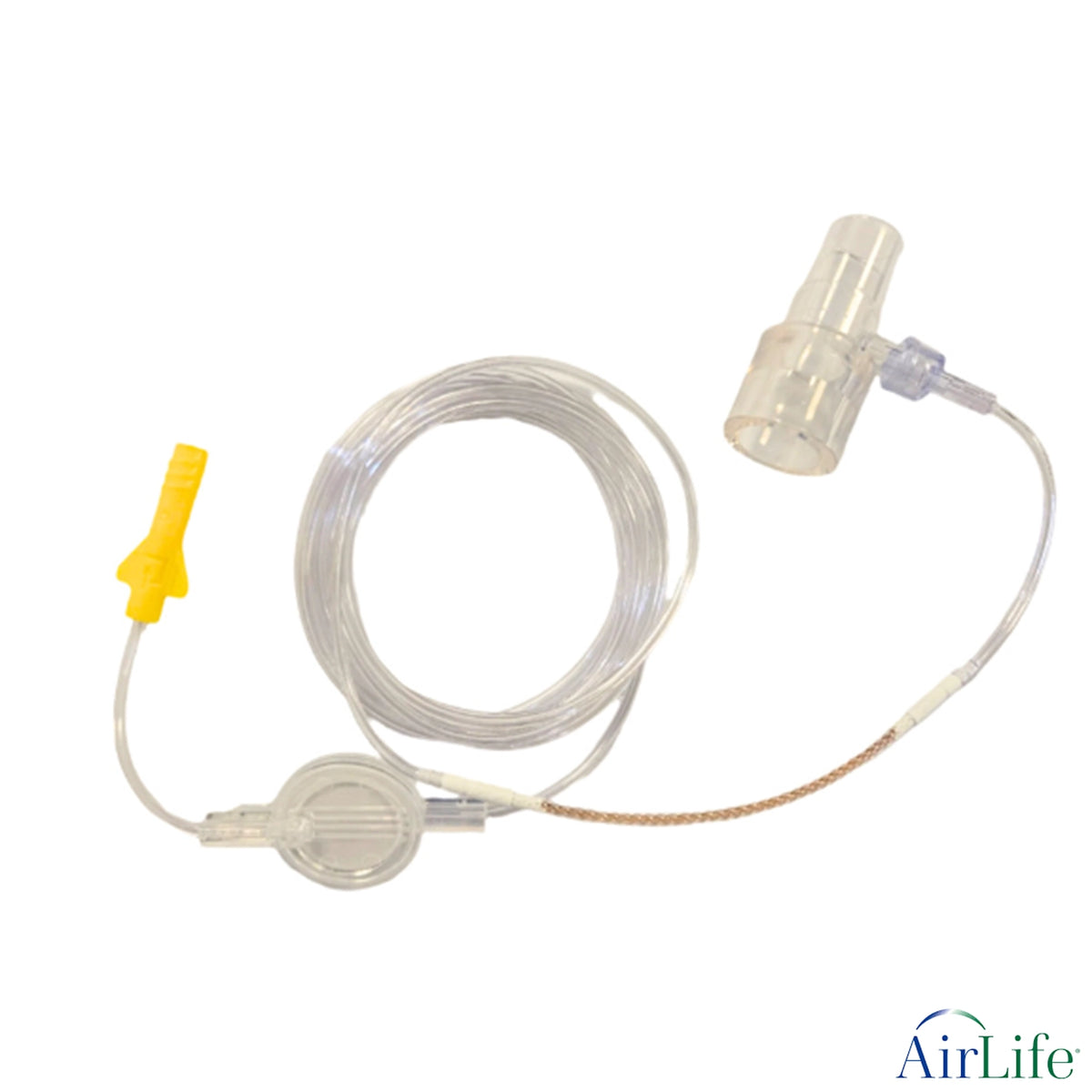 AirLife Adult/Pediatric  Filtered EtCO2 Sampling Line with ETT Adapter & Nafion Tubing, 6 ft 