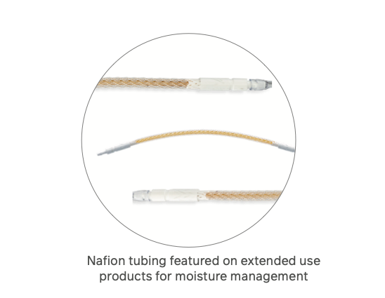 Nafion ETCO2 Tubing for Prolonged Patient Use or High Humidity Environments