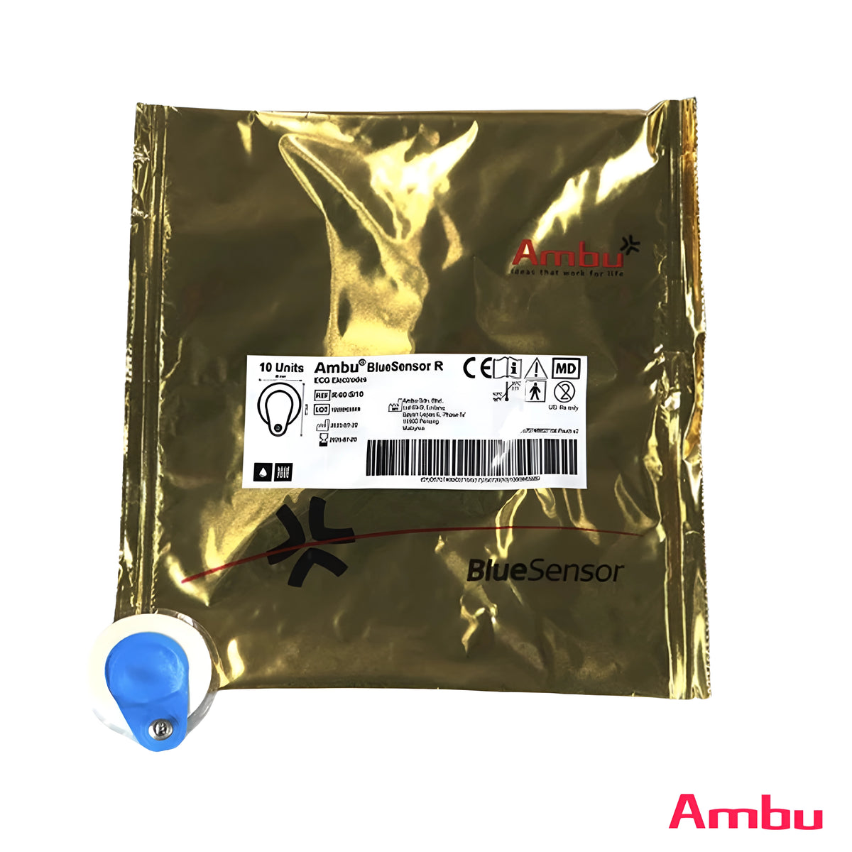 Ambu Premium Blue Sensor SP Foam ECG Electrodes for EMS, ED, and Cardiology.