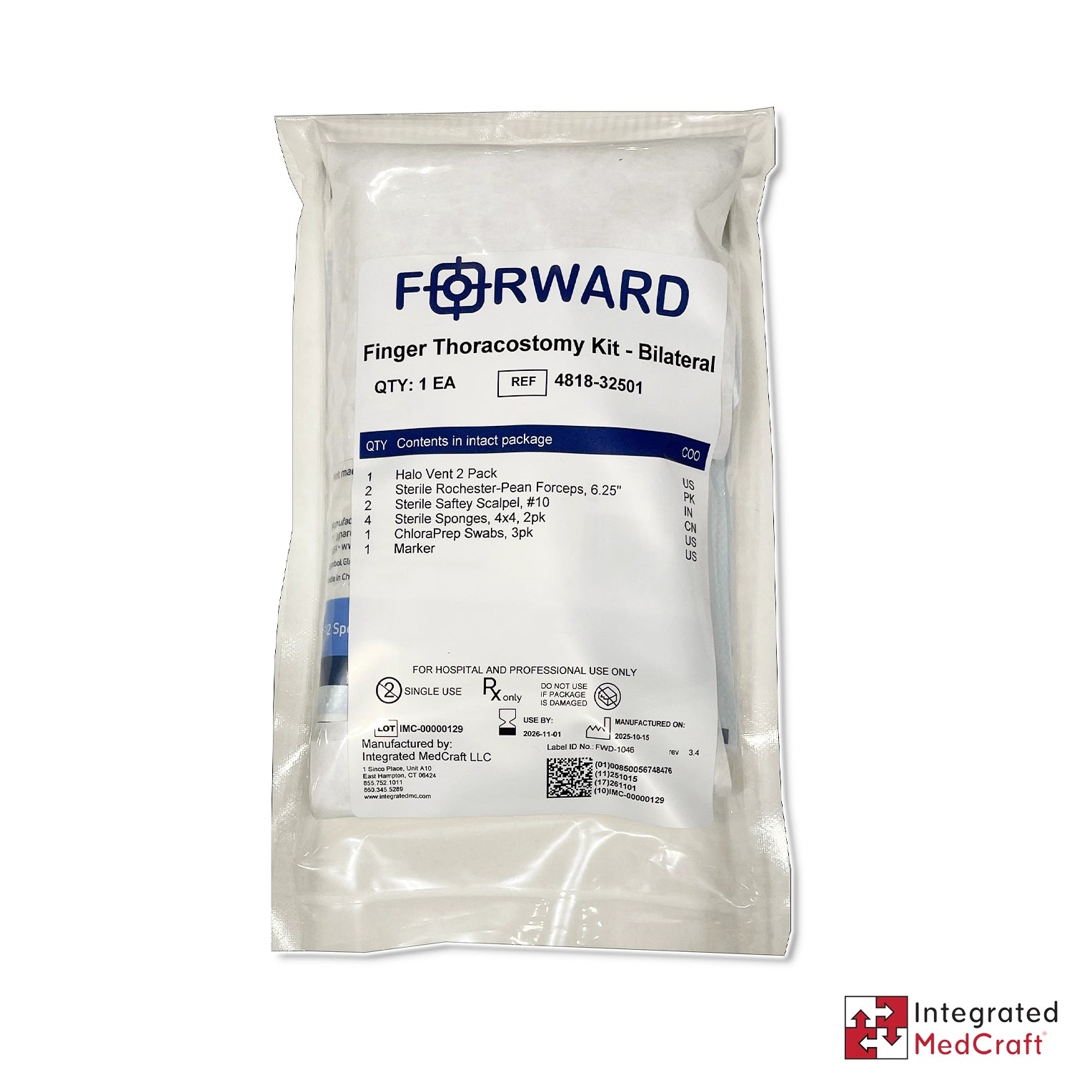 FORWARD Bilateral Finger Thoracotomy Kit