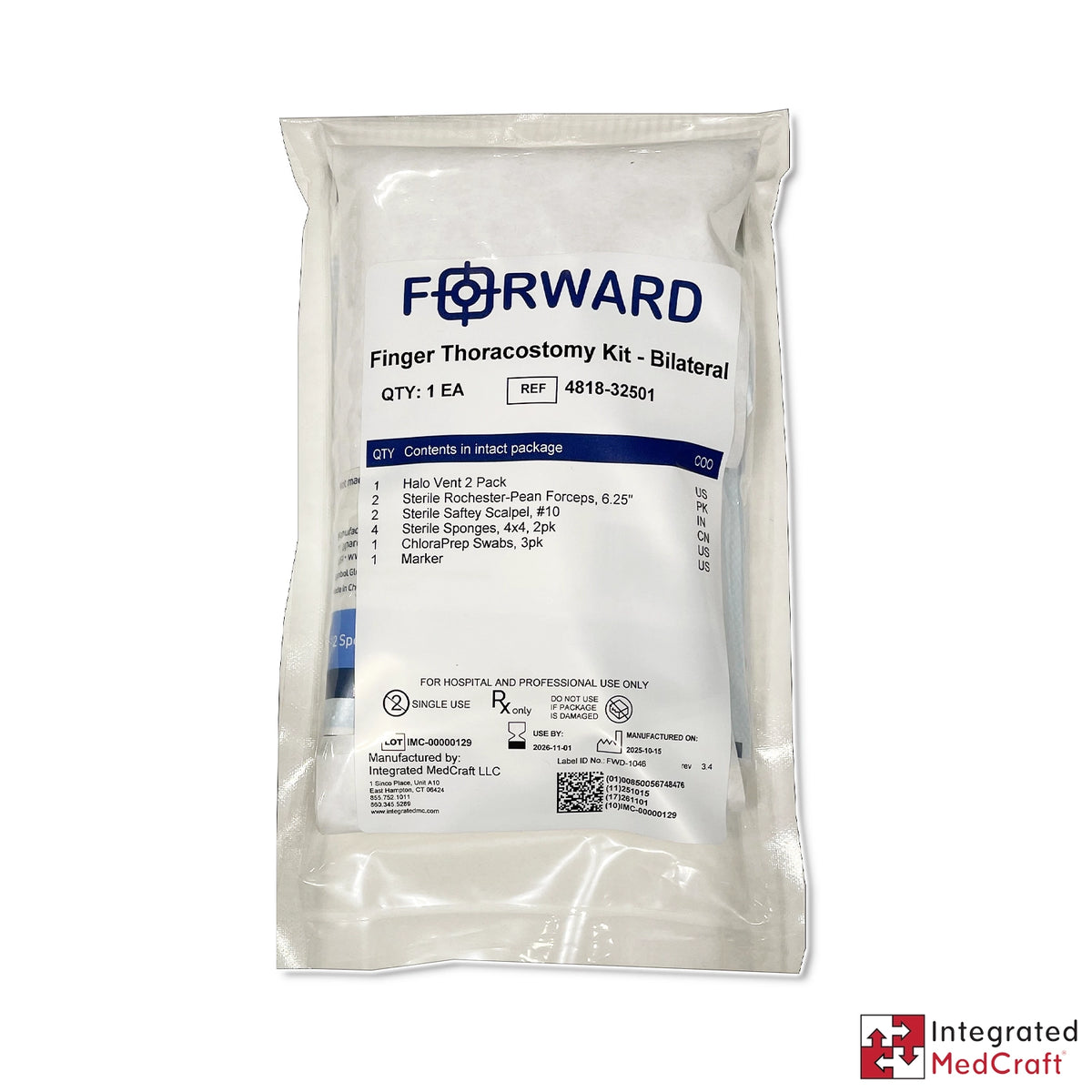 FORWARD Bilateral Finger Thoracotomy Kit