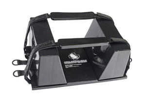 NAR Head Immobilizer 50-0020 black closed-cell foam head blocks with hook-and-loop straps on spine board - Pacific Biomedical