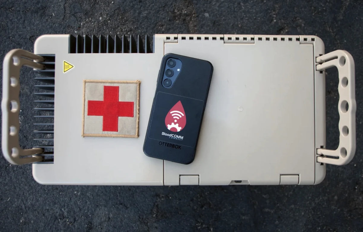 A-002013 Blood Comm Connect is an android based unit dedicated to wifi and cellular communication to the APRU Blood Refrigerator from Delta Development