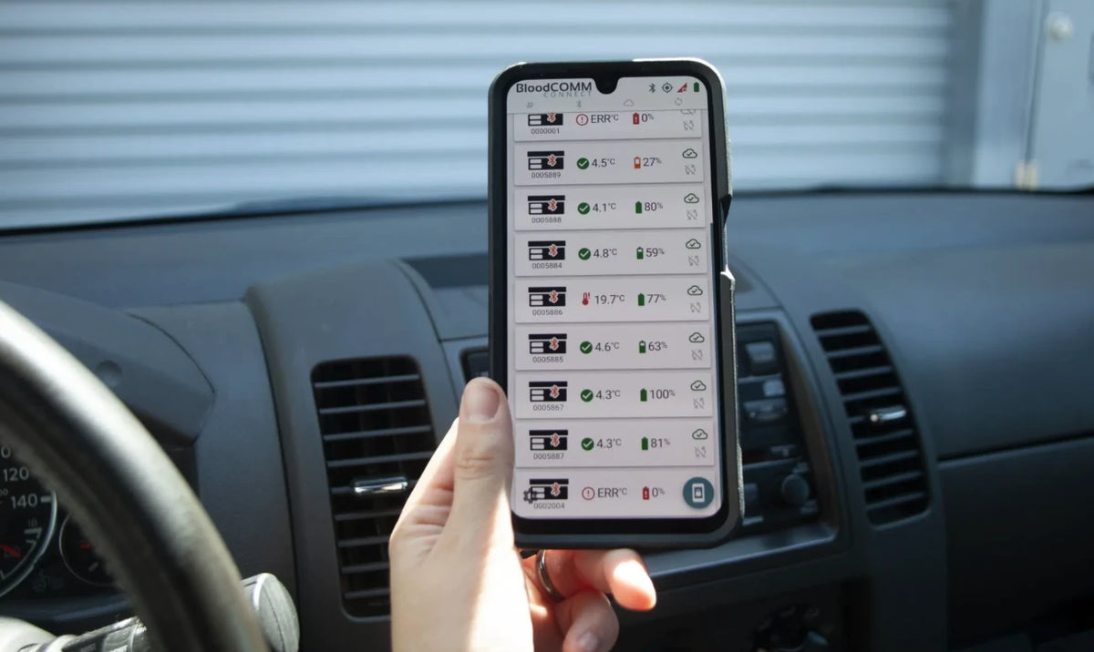 BloodComm connect - this device enables cellular and wifi connection for the Delta Development APRU 6L. PN: A-002013