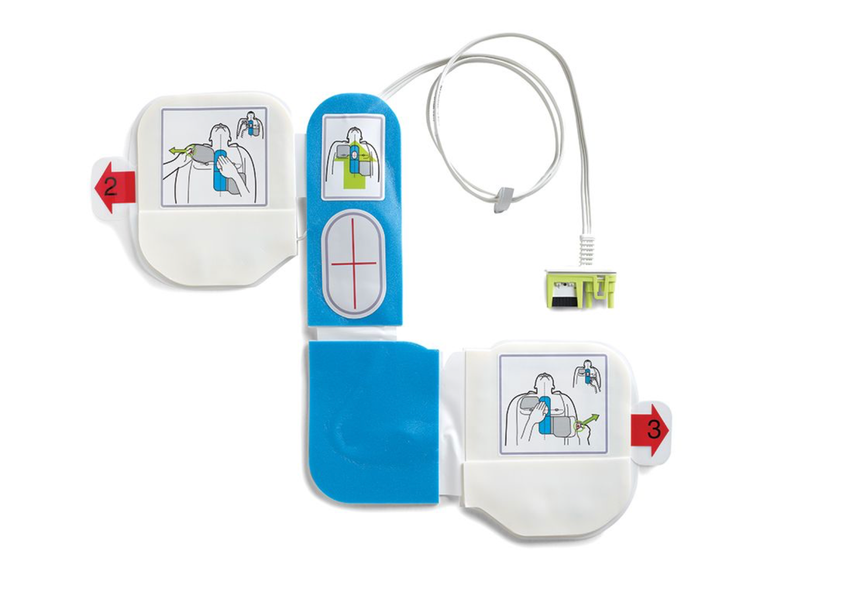 CPR-D-Padz, One Piece Defibrillation and CPR System Adult Electrode