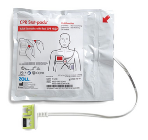 Zoll CPR Stat Padz. Compatible with: AED Pro, E Series, Propaq, R Series, X Series, AED Plus, ZOLL AED 3 BLS, X Series Advanced.