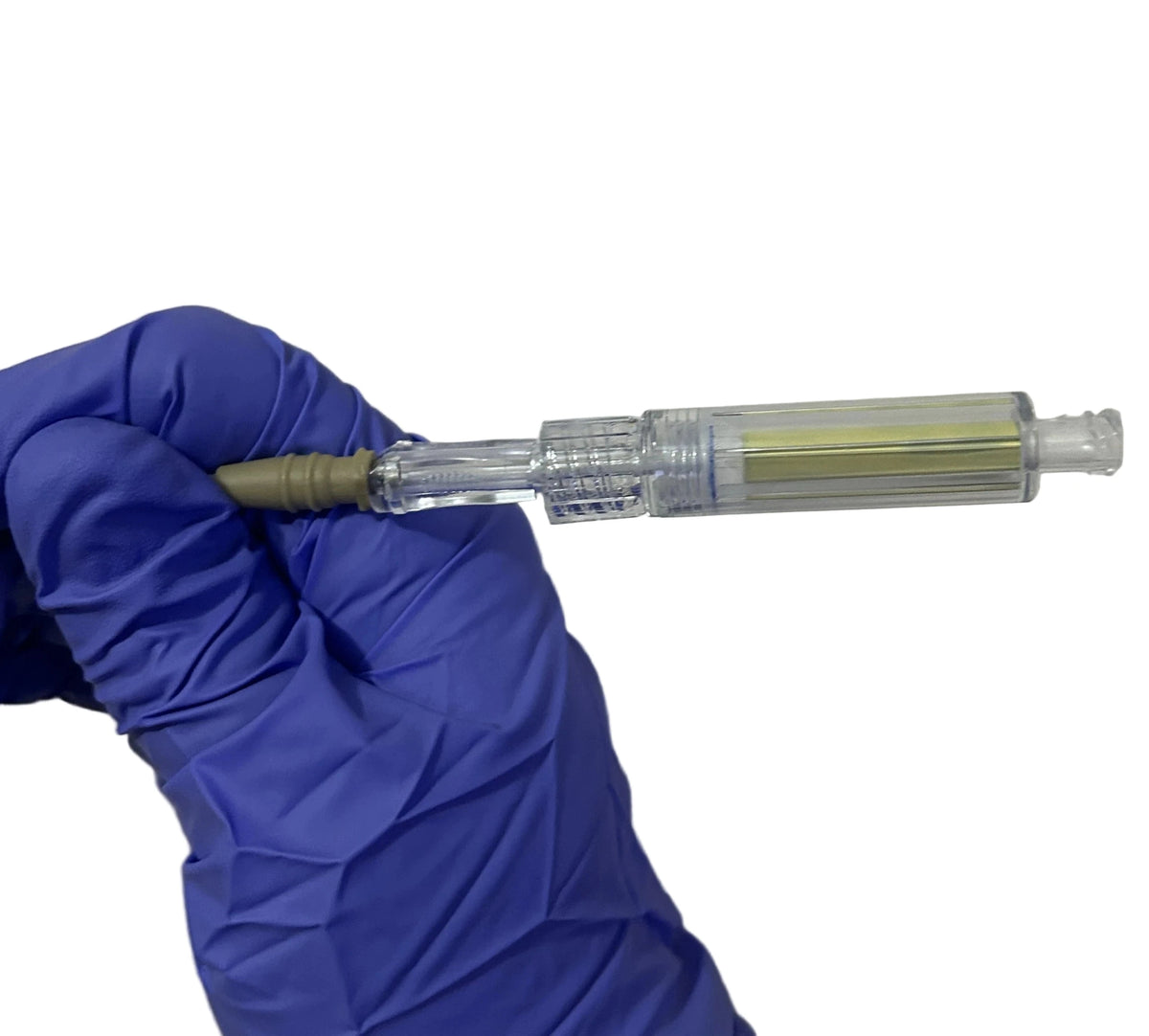 a positive indication of tension pneumothorax with capnospot n.i.k. needle decompression indicator kit with a mid axillary approach . MS-87110