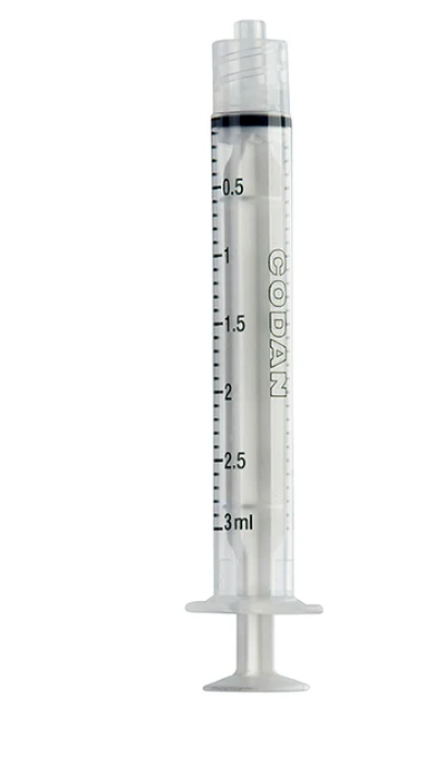 high quality 3mL leur lock syringe by codan