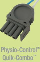 This adapter is compatible with Physio Control cardiac monitors and AEDs. 