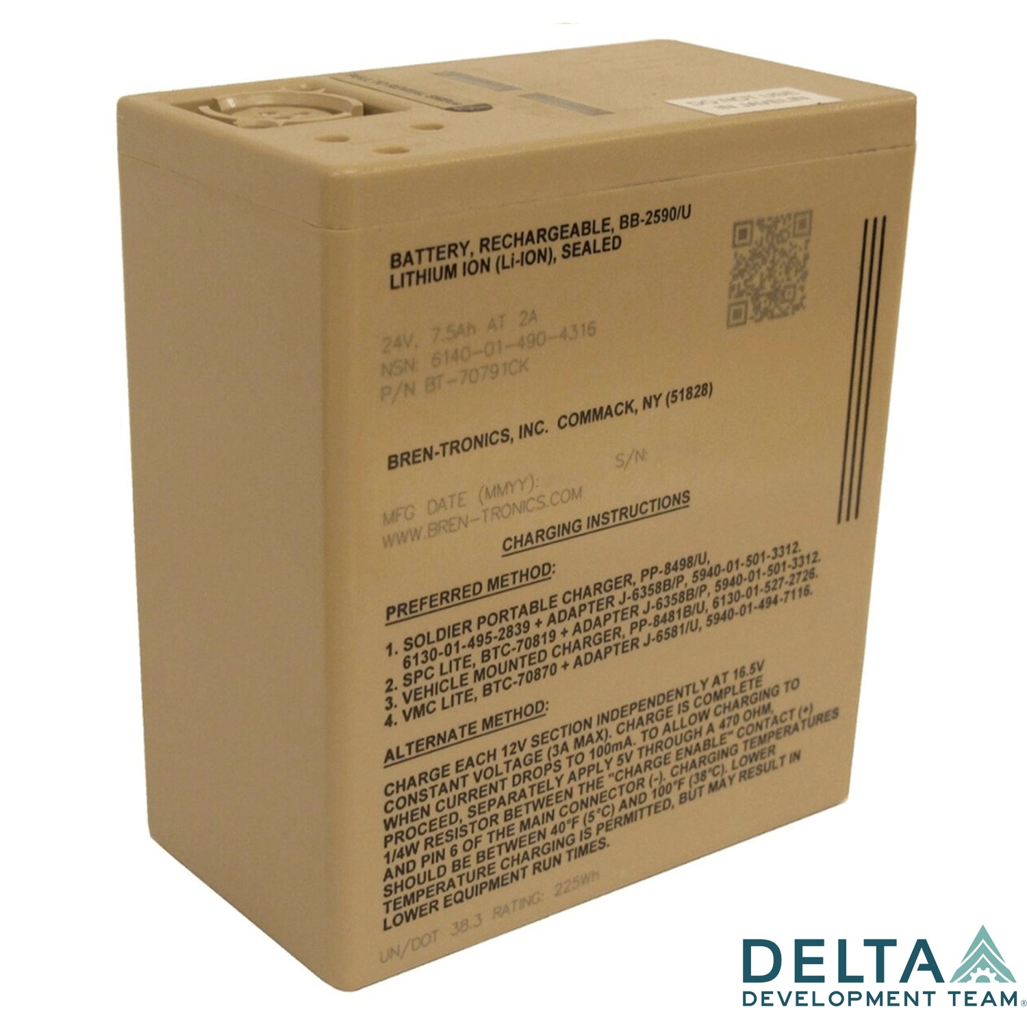 Delta APRU Replacement Battery. Built to Mil-Spec. PN: BB2590
