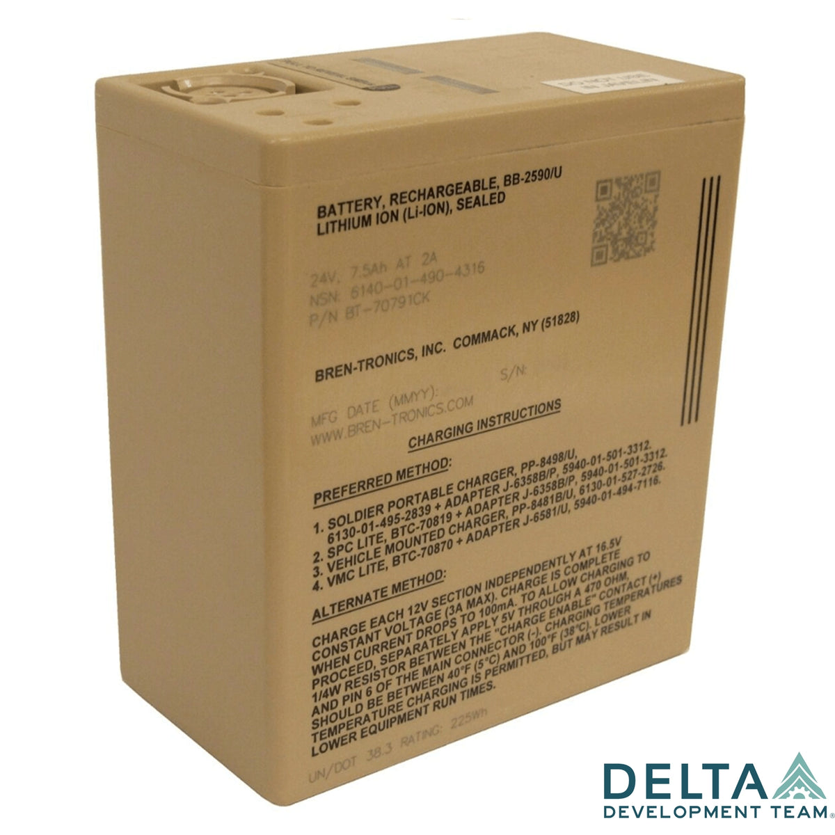 Delta APRU Replacement Battery. Built to Mil-Spec. PN: BB2590
