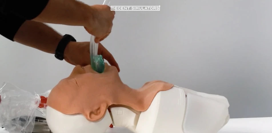Igel Insertion with the V2 Airway Manikin from Decent Simulator