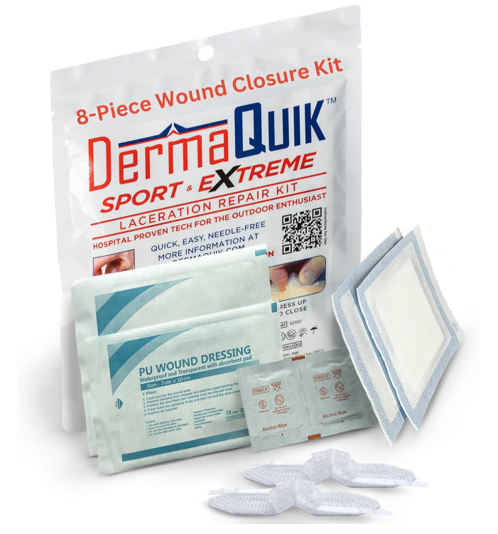 DermaQuik Sport &amp; Extreme Laceration Repair Kit Contents. 62552