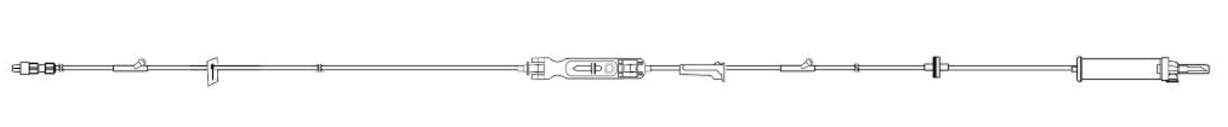 Sapphire AP409-01  IV Tubing. Vented/Non-Vented Drip Chamber, Backcheck Valve, 2 needless y-sites, and roller valve. PN: 12005-000-0003