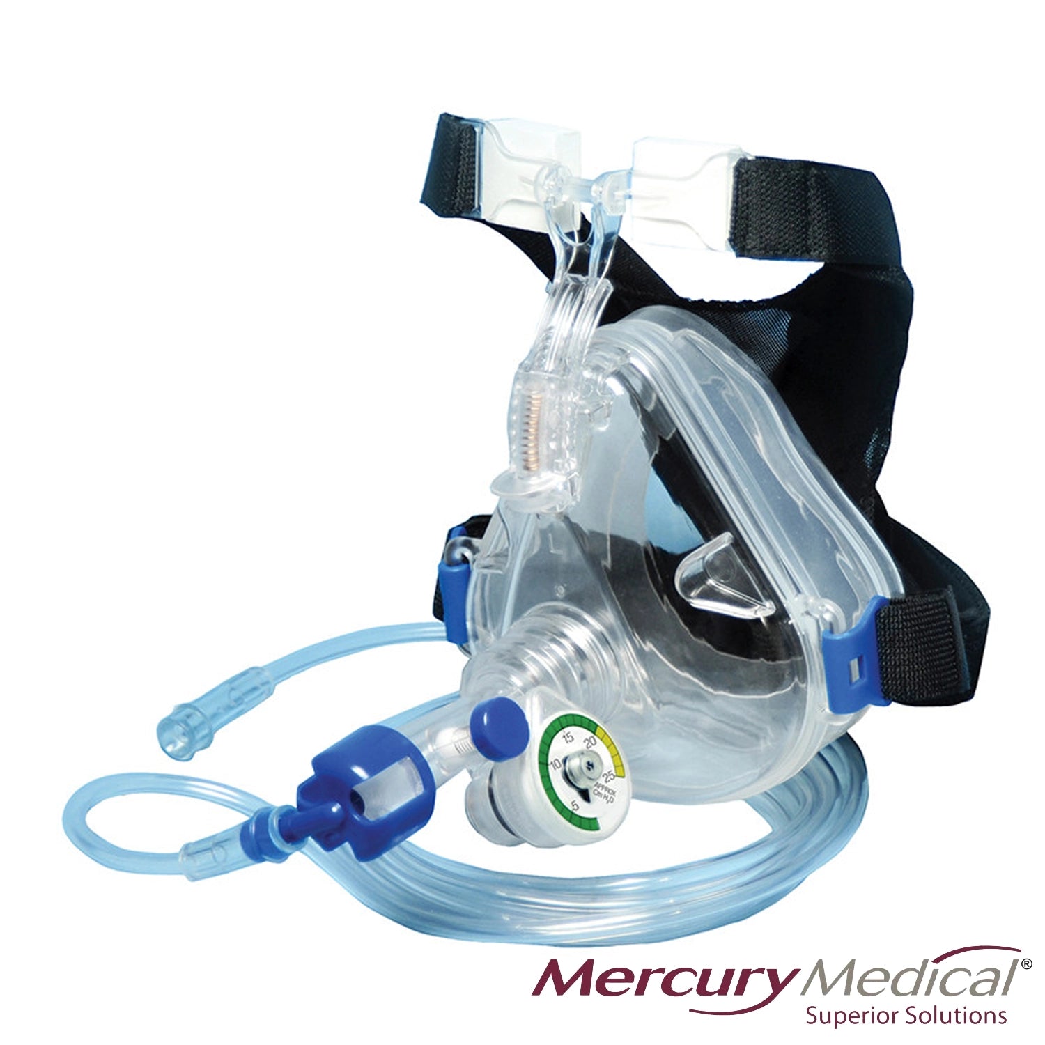 Flow-Safe II® CPAP with Child Mask with Straight Swivel Port, Head Harness, Nebulizer, Tee and O2 Tubing