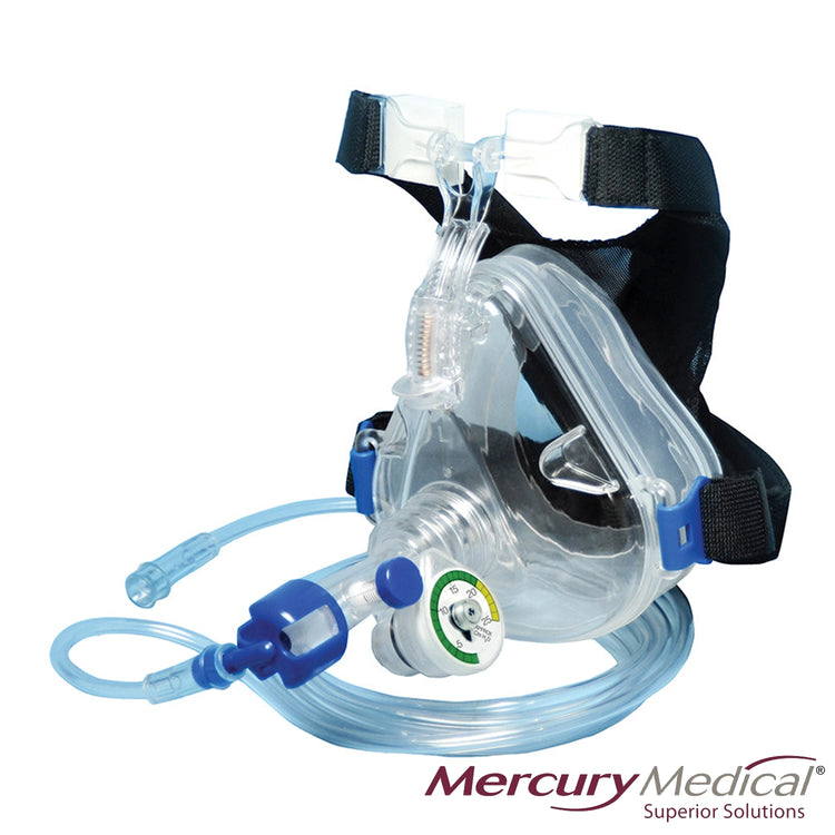 Flow-Safe II® CPAP with Child Mask with Straight Swivel Port, Head Harness, Nebulizer, Tee and O2 Tubing 