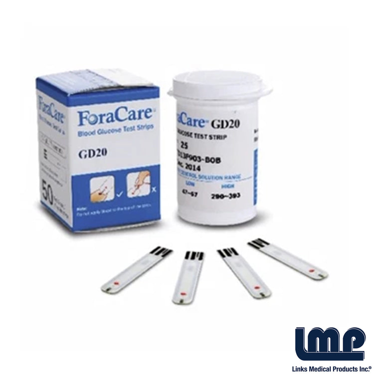 Test Strips for the GD20 Glucometer 50/Bottle 