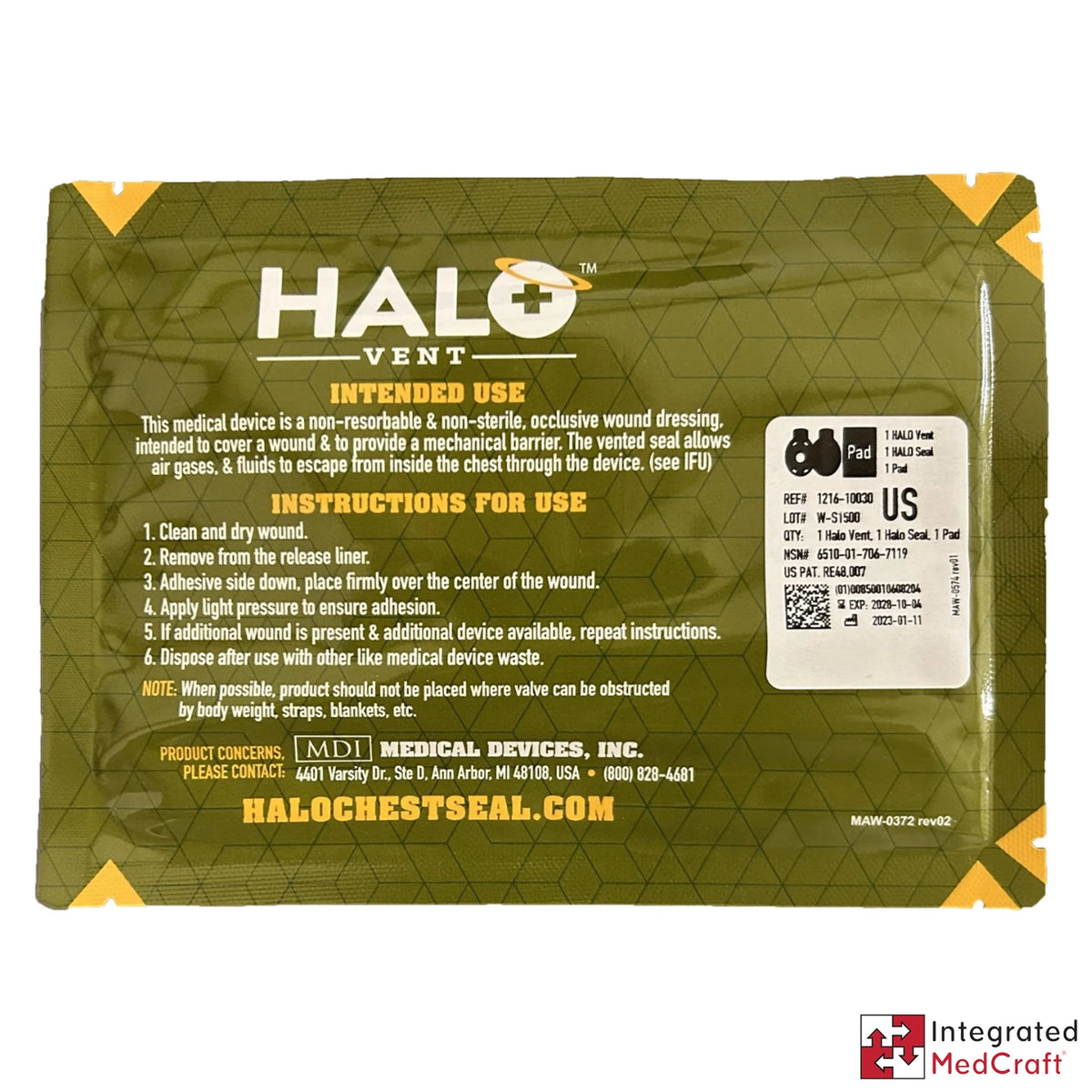 HALO Chest Seal Combo Pack