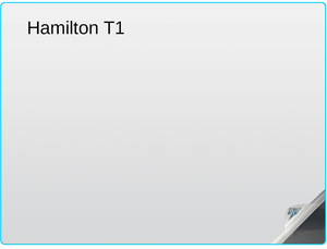 Hamilton T1 8.4-inch Transport Ventilator Screen Protector with diamond screen technology protects the Hamilton T1 ventilator's screen from breakage from sharp objects or accidental damage.