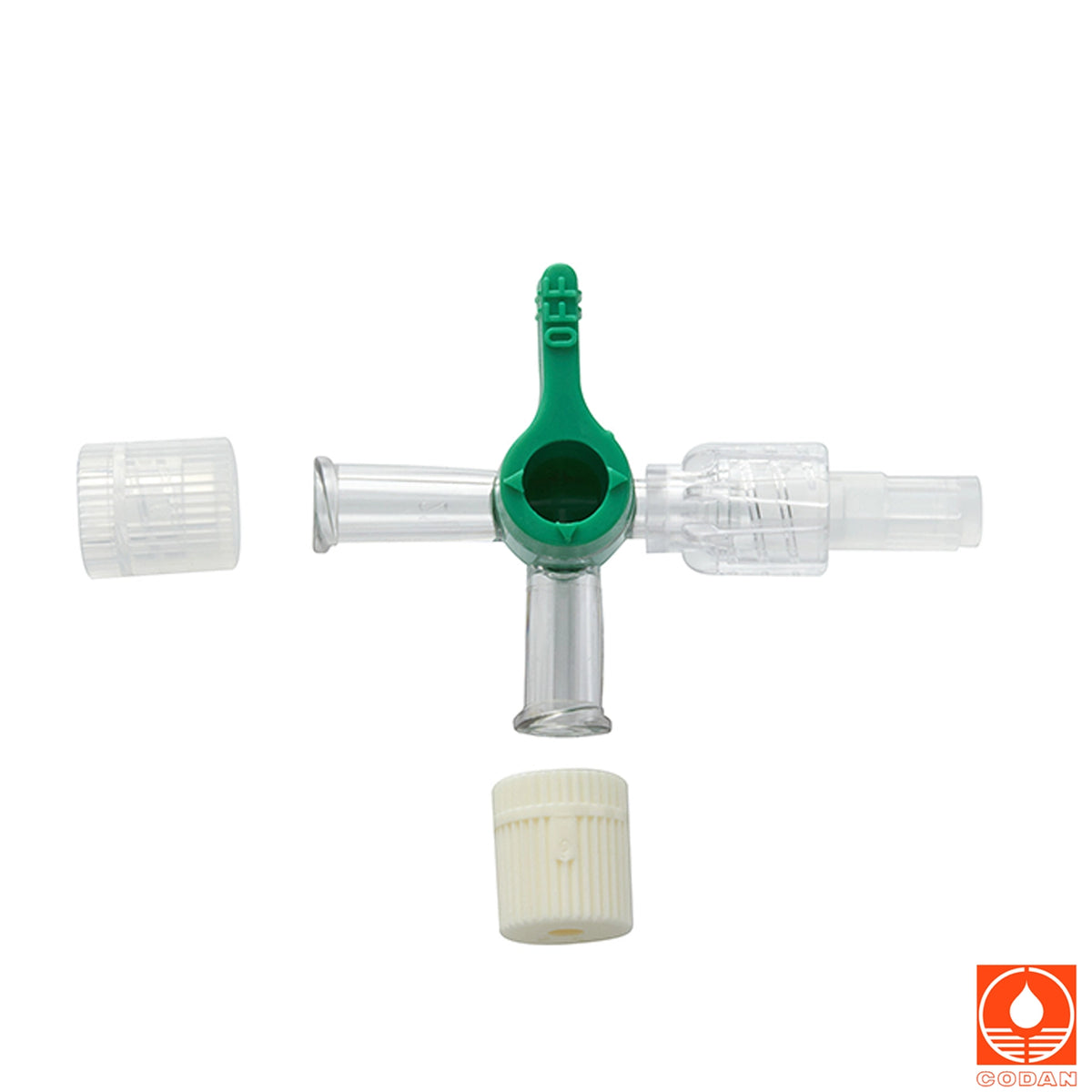 High Flow 4 -way Stopcock for resuscitation.