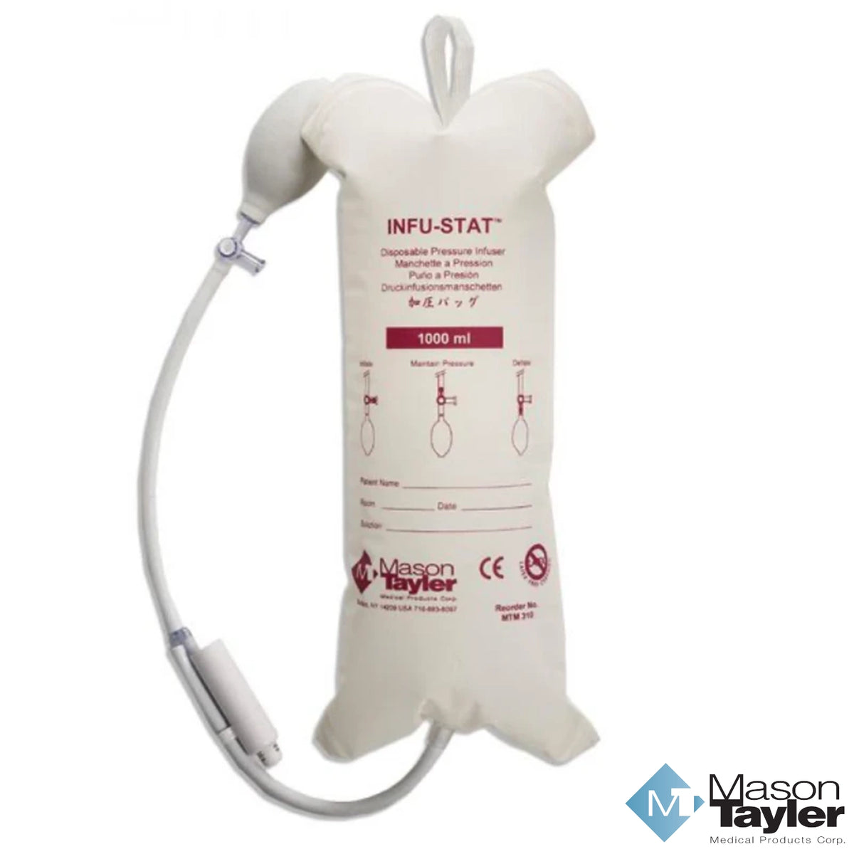 Infu-Stat 1000mL Disposable Pressure Infuser 