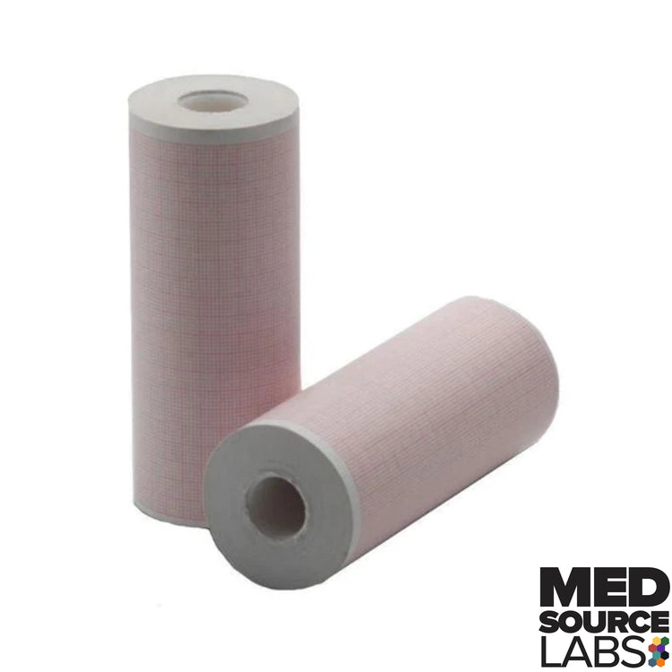 LifePak 12, 15, & 35 Compatible Rolled Defibrillator Paper 108mm x 75 Feet 
