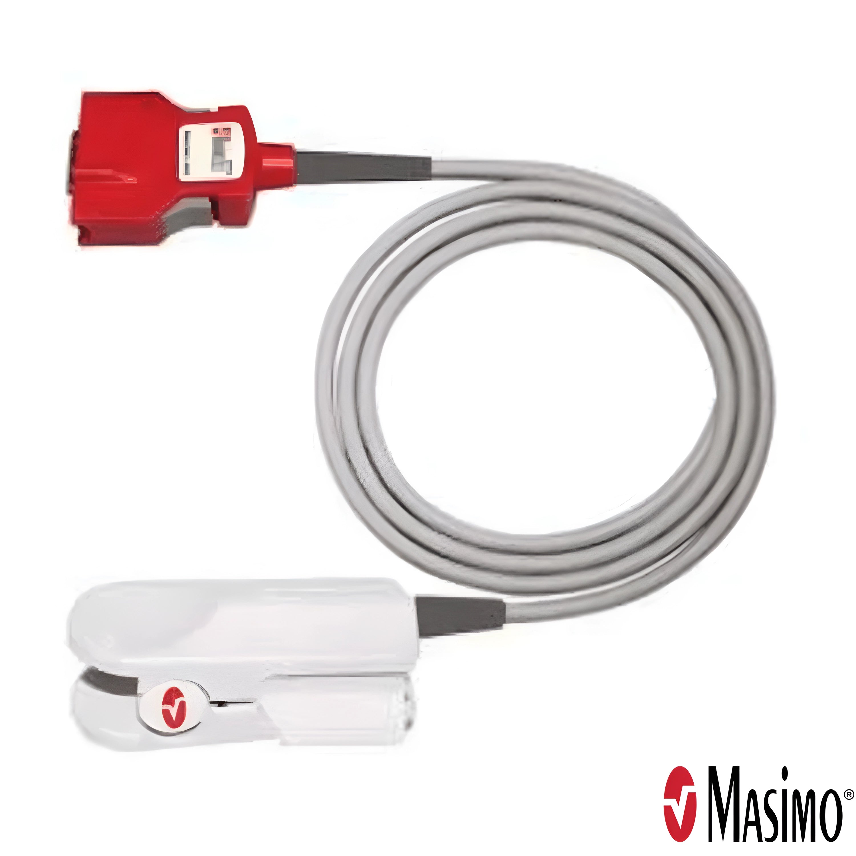 Masimo 20-Pin Red DCI-DC3, Adult Reusable Direct Connect Sensor, 3 ft., (>30 kg). PN: 2053.