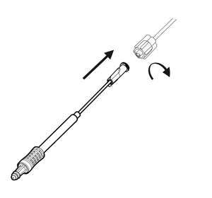 Masimo 3800 Noromoline etco2 filter attaching to a etco2 line with a luer connection. Very common in dental Anethesia and other surgical settings.