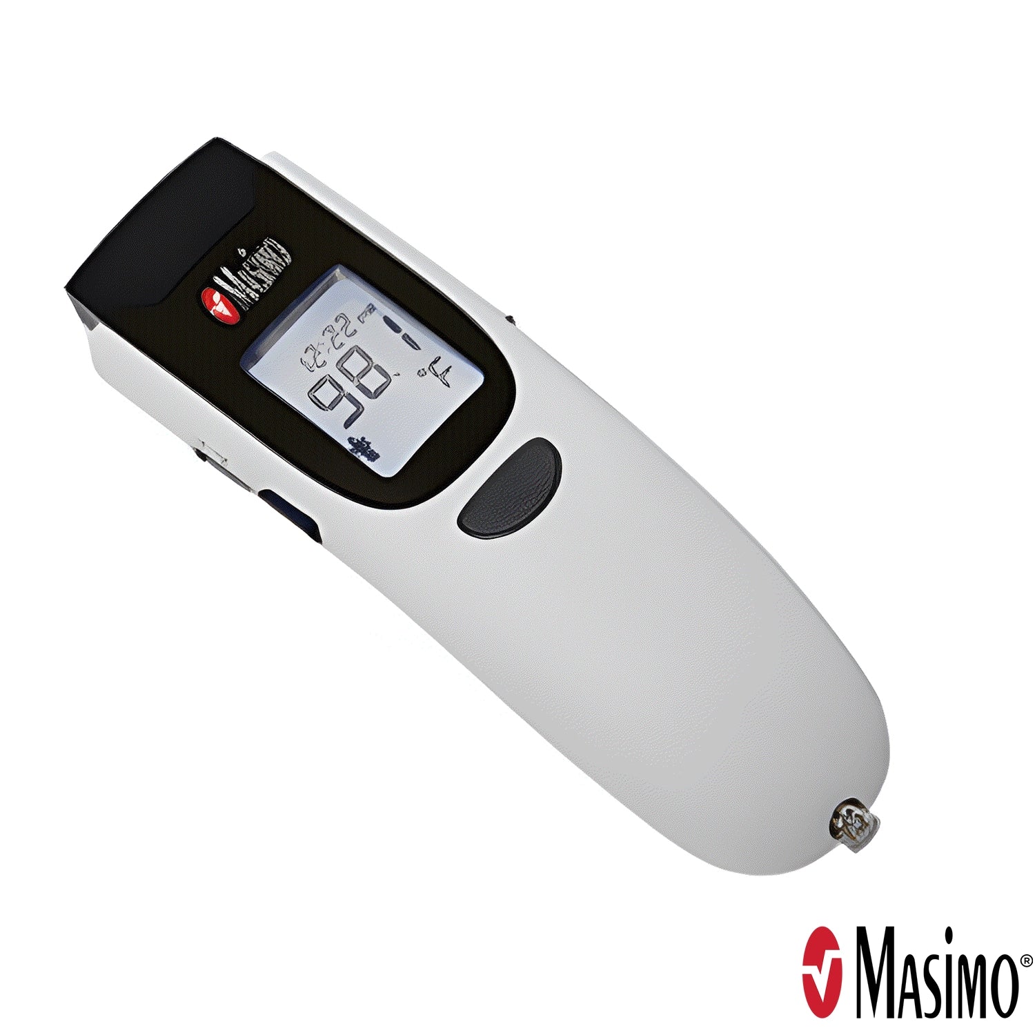 Masimo Infrared Thermometer without Bluetooth Connectivity Non Contact digital thermometer. This saves time and money by reducing the need for disposable probes.