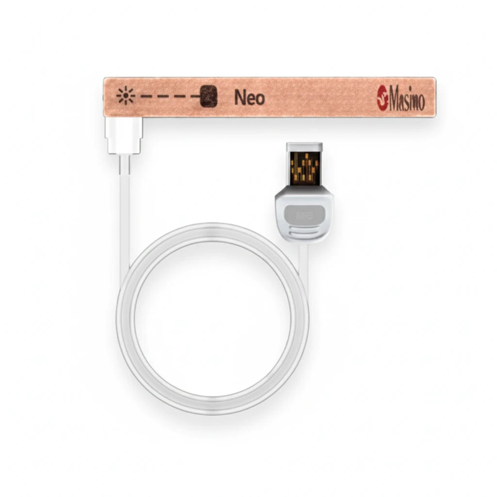 Masimo RD SET SpO2 sensor for neonatal (<3 kg or >40 kg) patients. Masimo 4473 | Stryker/Physio 11171-000063. Authentic Masimo OEM.